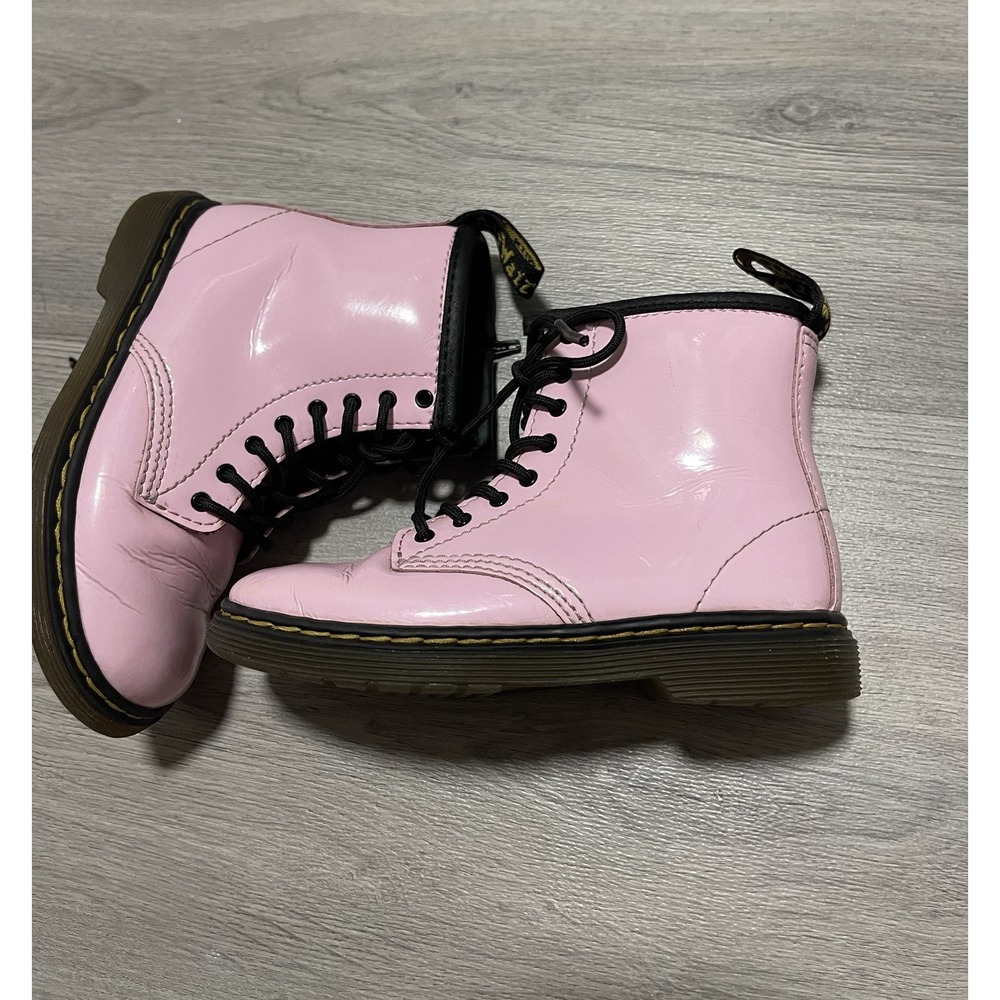 Dr. Martens 1460 Air Wair‎ Pastel Pink Patent Toddler 10c Boots